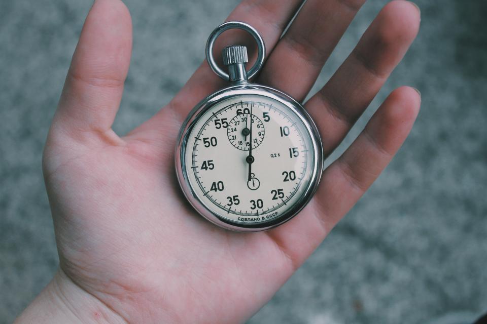 Stopwatch in hand, representing the California probate timeline