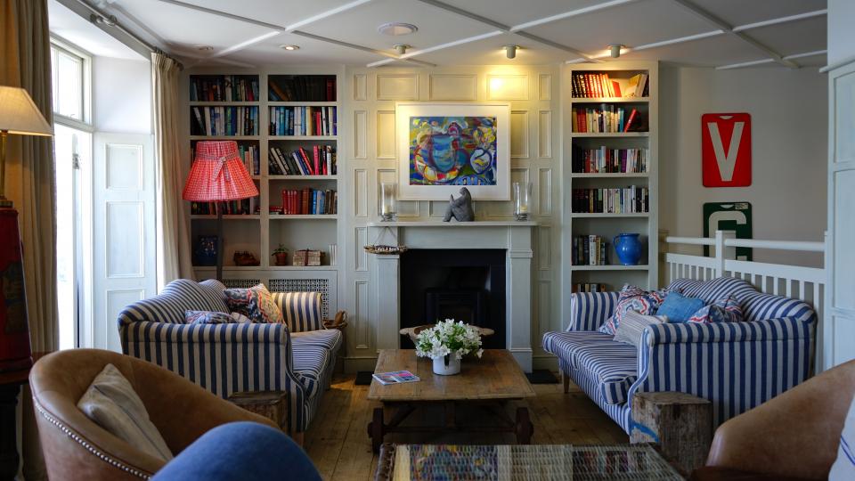 Living room of an inherited family home